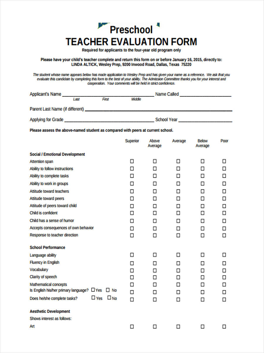 FREE 27 Performance Review Forms In PDF