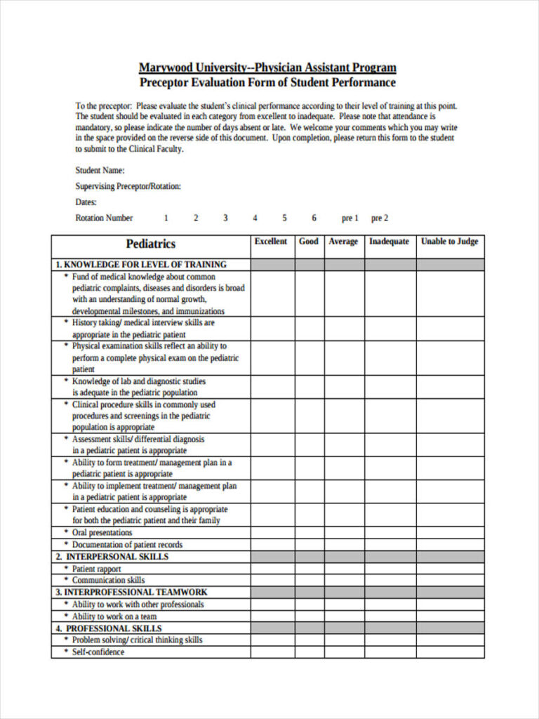 FREE 27 Performance Review Forms In PDF