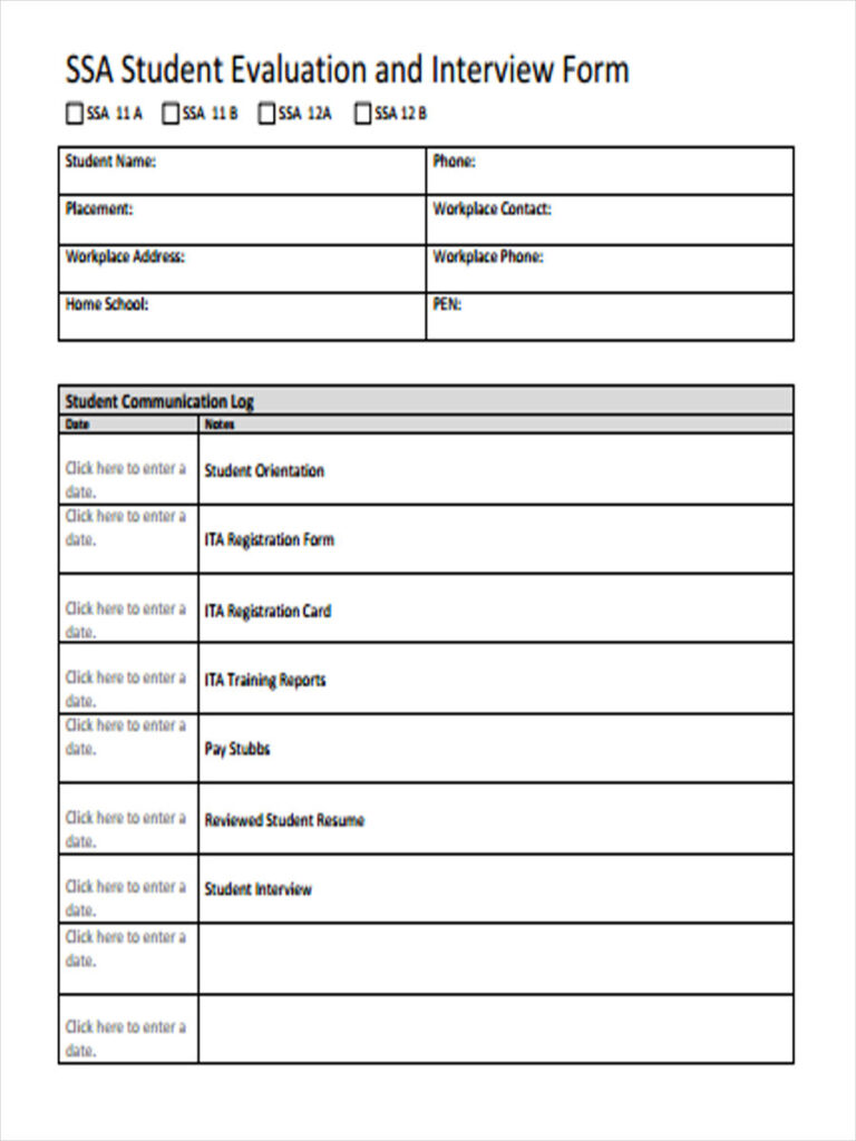 FREE 37 Interview Forms In PDF Ms Word Excel