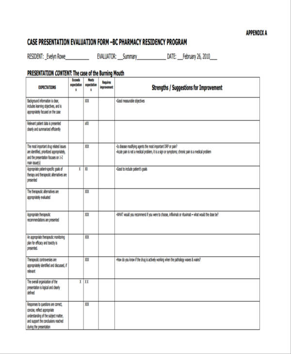 FREE 37 Presentation Evaluation Forms In PDF Ms Word Excel