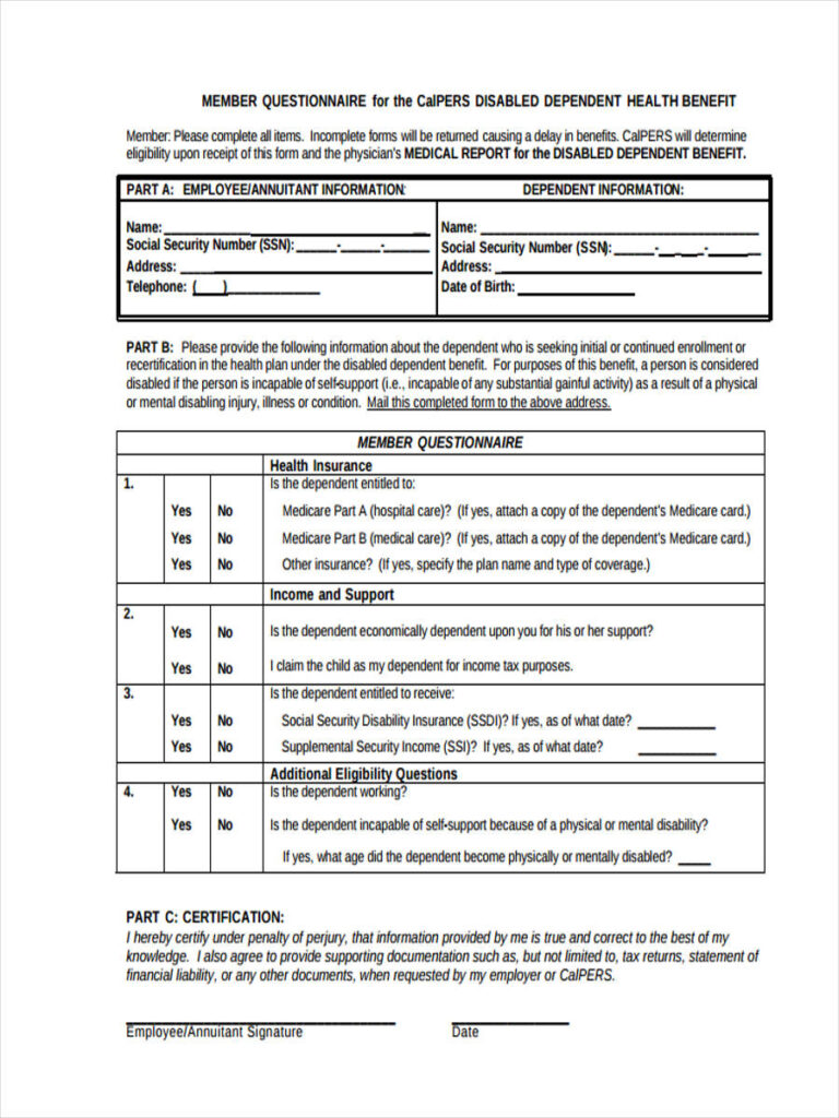 FREE 43 Questionnaire Forms In PDF Ms Word Excel