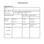 FREE 50 Promotion Forms In PDF MS Word