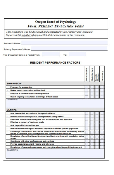 FREE 52 Evaluation Forms In PDF MS Word Excel