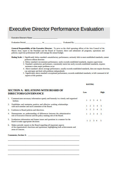 FREE 52 Performance Evaluation Forms In PDF Ms Word XLS