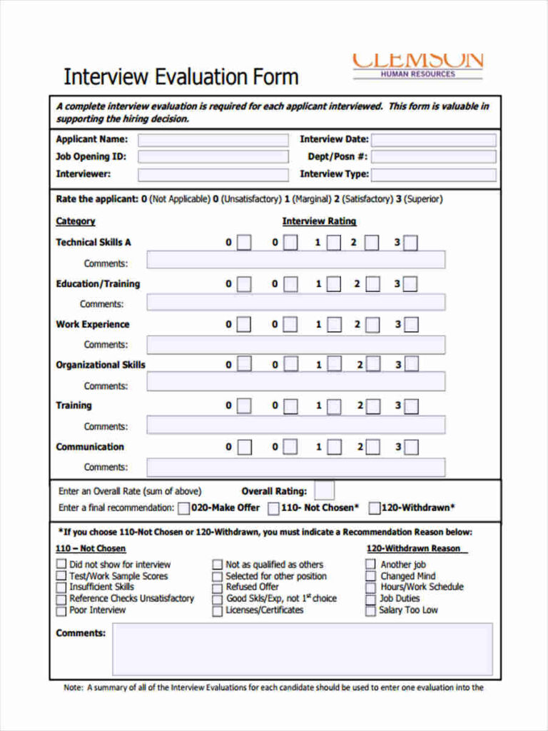 FREE 6 Job Appraisal Forms In PDF