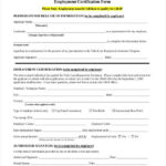 FREE 7 Sample Employment Certification Forms In PDF MS Word