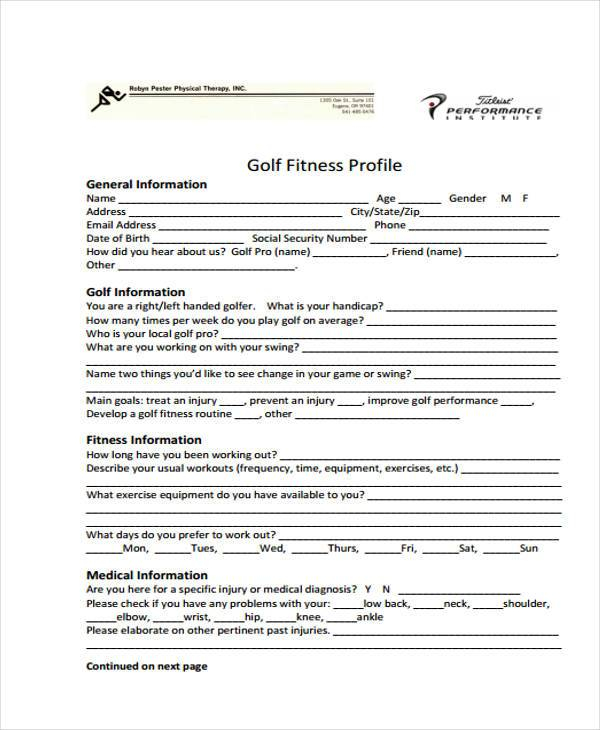 FREE 8 Sample Fitness Evaluation Forms In PDF MS Word