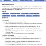 Housekeeping Resume Example Writing Tips Resume Genius Resume