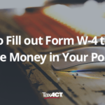 How To Fill Out Form W 4 W4 Withholding Allowances TaxAct