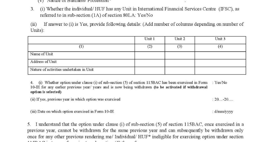 Income Tax Return Filing Opting For The New Or Old Regime In The New 