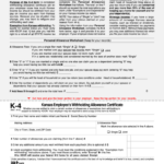 Kansas Withholding Form K 4 W4 Form 2021