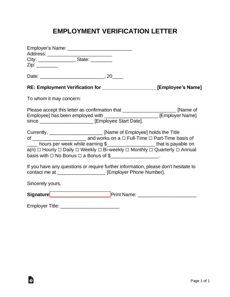 Letter Of Unemployment Verification For Your Needs Letter Template 