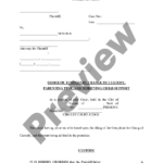 Michigan Order Of Temporary Change Of Custody Parenting Time And