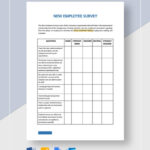 New Employee Survey Template Word DOC Google Docs Apple MAC