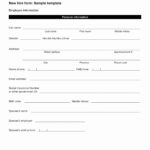 New Hire Requisition Form Best Of 10 Employee Information Form Examples