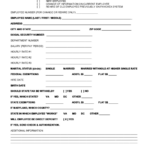 Paychex Employee Information Form Printable Pdf Download