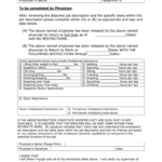 Return To Work Doctors Note Pdf Fill Online Printable Fillable