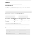 Sexual Harassment Incident Report Form In Word And Pdf Formats