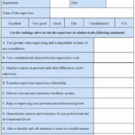 Supervisor Evaluation Form Template Luxury Supervisor Evaluation Form