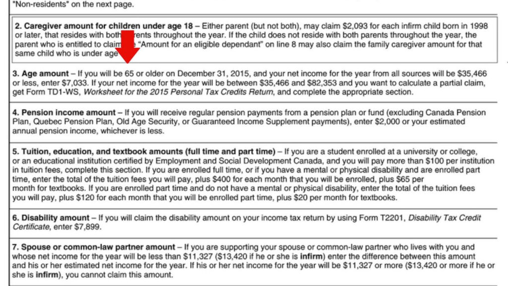 TD1 Federal Tax Form YouTube