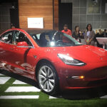 Tesla model 3 la auto show exhibitor TESLARATI