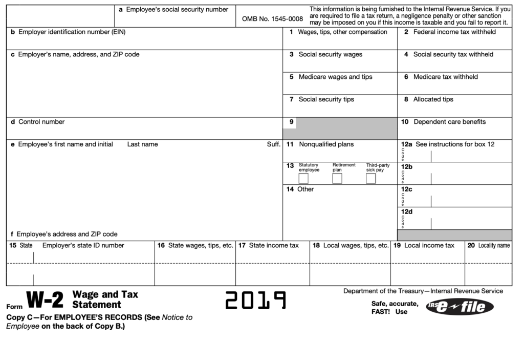 Understanding 2019 W 2 Forms