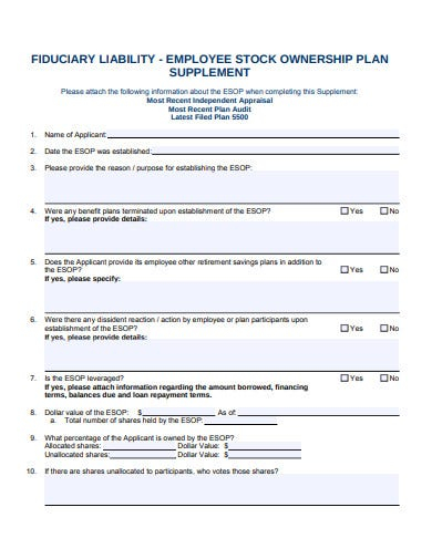 10 Employee Stock Ownership Plan Templates In PDF DOC