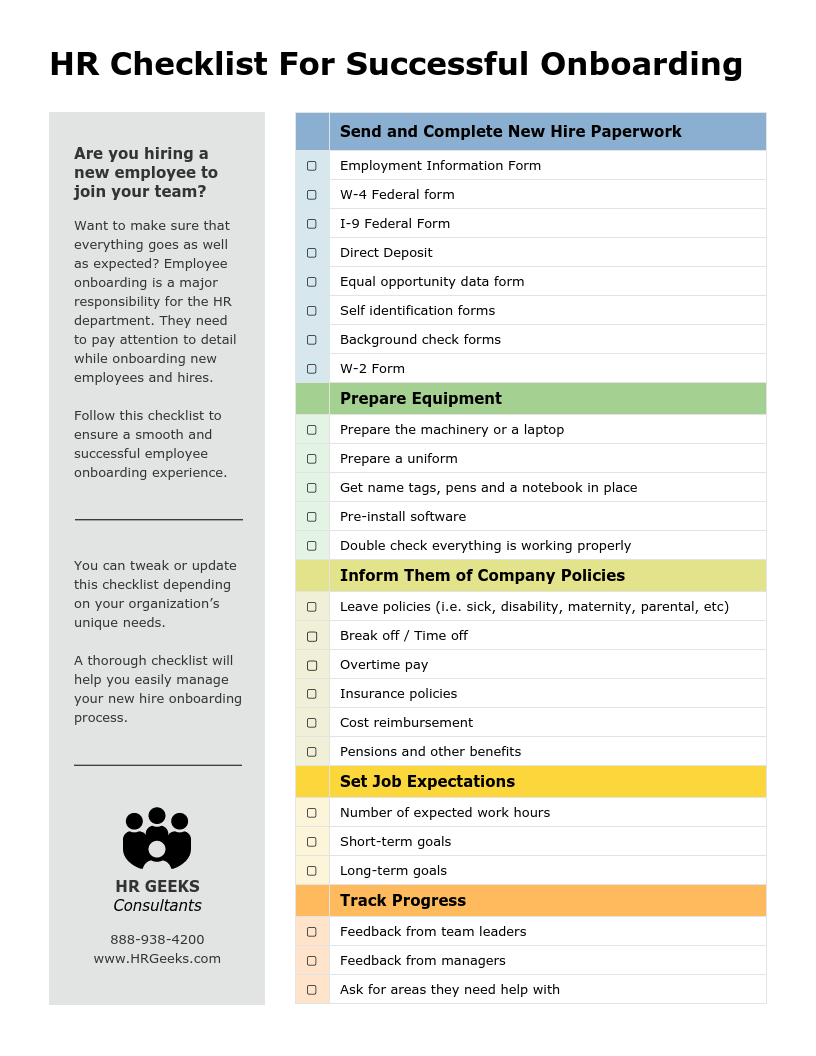 14 Editable Onboarding Checklist Templates For 2022 Venngage