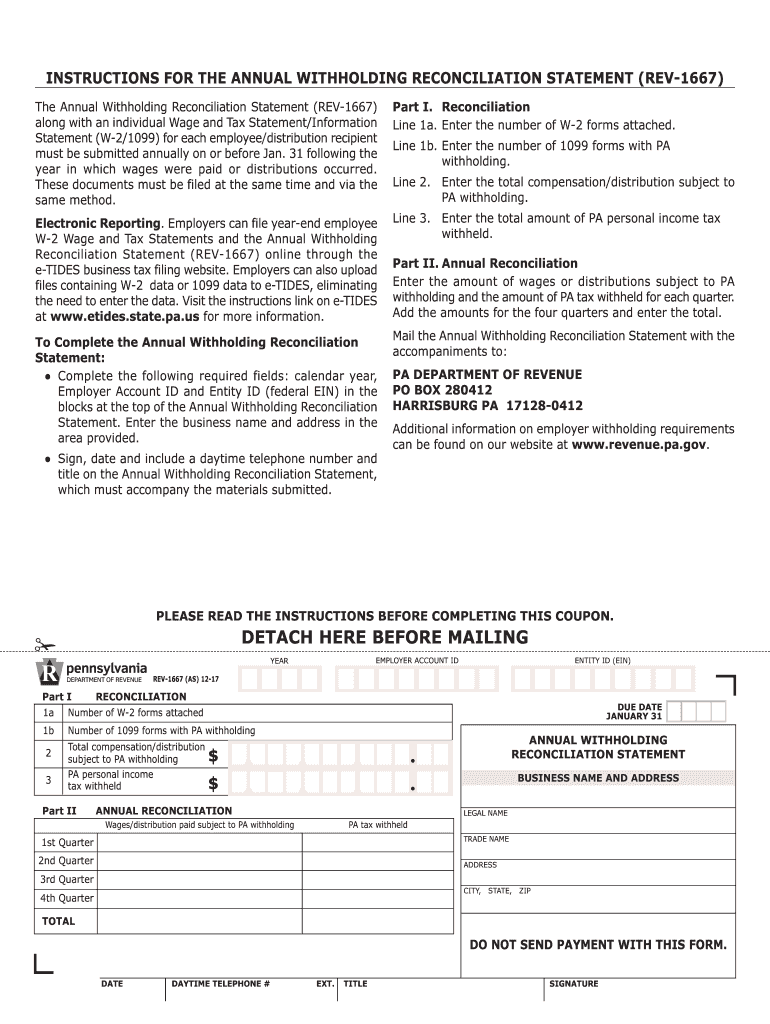 2017 2022 Form PA REV 1667 R Fill Online Printable Fillable Blank