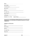 47 Printable Employee Information Forms Personnel Information Sheets