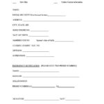 47 Printable Employee Information Forms Personnel Information Sheets