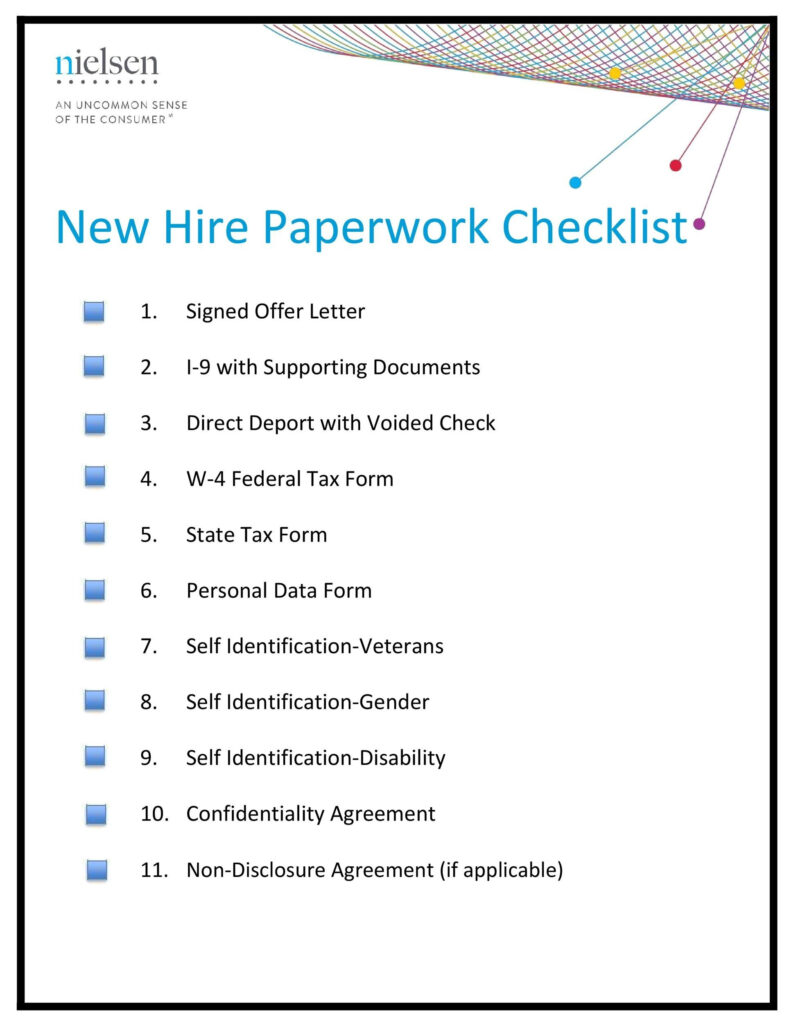 50 Useful New Hire Checklist Templates Forms TemplateLab