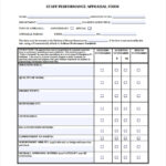 6 Employee Performance Appraisal Form Templates Sample Templates