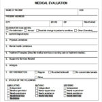 6 Sample Medical Evaluation Templates To Download Sample Templates