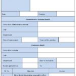 Administrative Assistant Evaluation Form Editable Forms