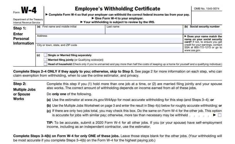 Alabama Printable W4 Form 2021 2022 W4 Form