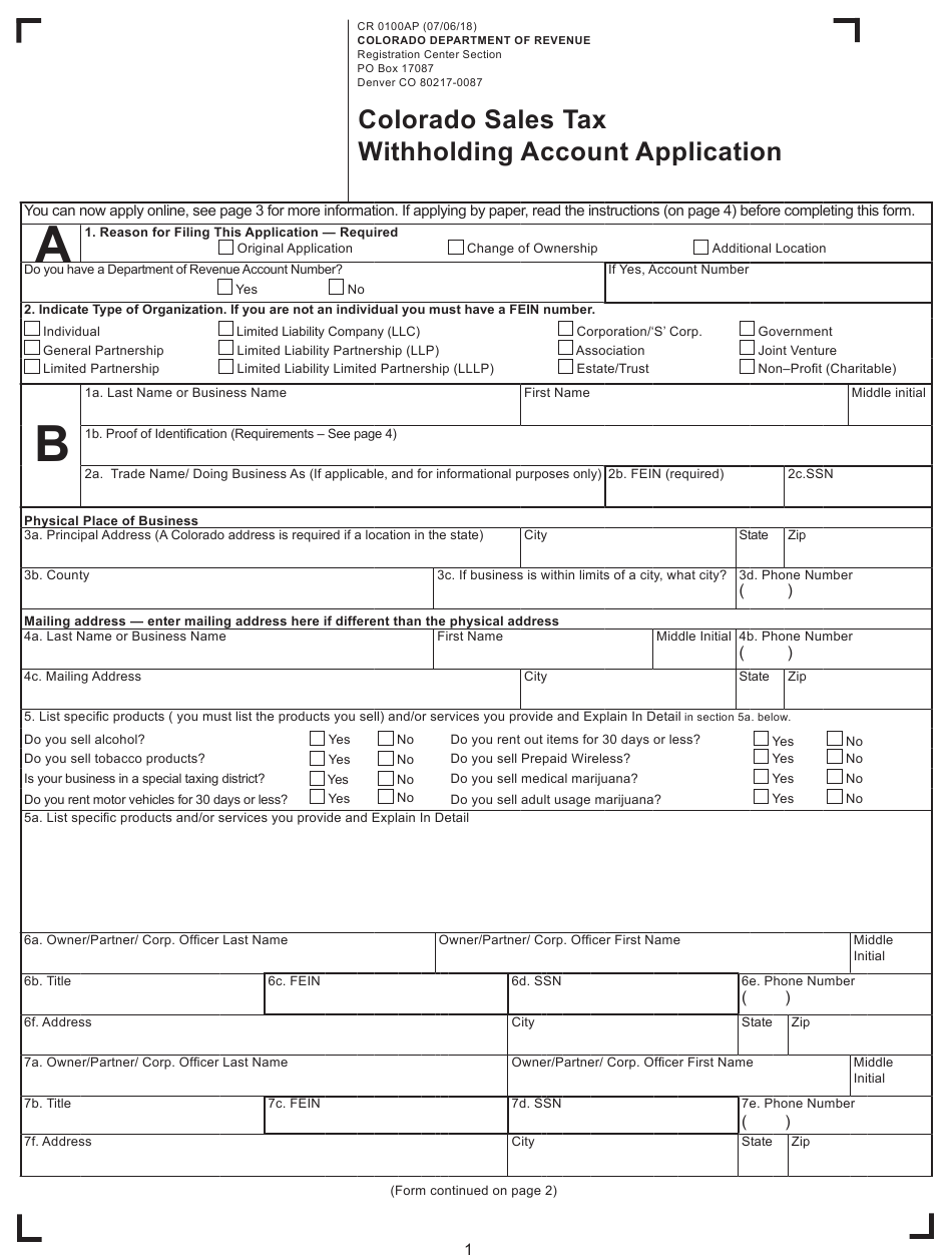 Colorado Withholding Form 2022 W4 Form