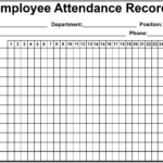 Daily Monthly Employee Attendance Sheet Template Free HowToWiki