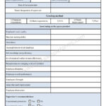 Employee Evaluation Template Employee Evaluation Form