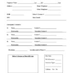 Employee Information Form FREE DOWNLOAD Aashe