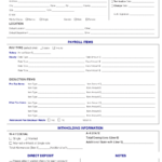 Employee Payroll Enrollment And Update Form Accounting Rx Download