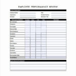 Employee Performance Evaluation Form Excel Best Of Employee Review