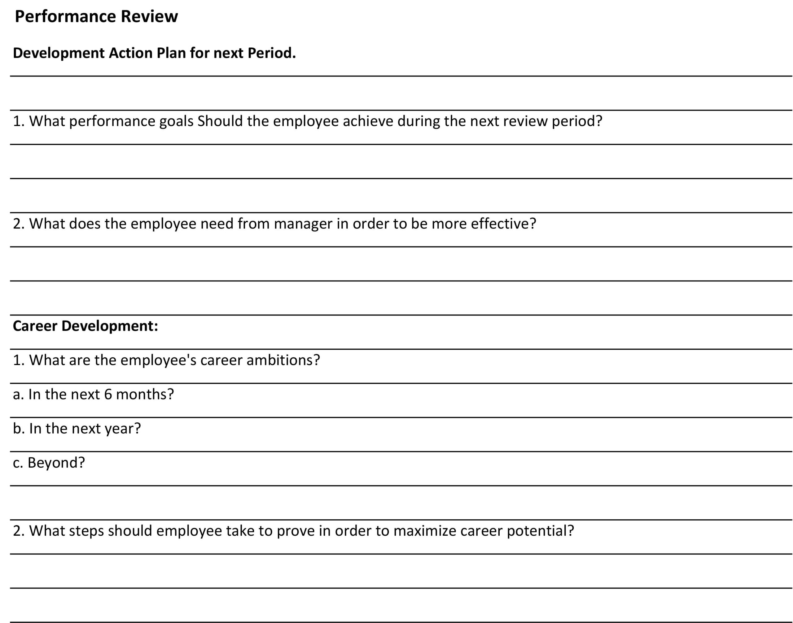 Employee Review Performance Review HVAC Coaching Corner