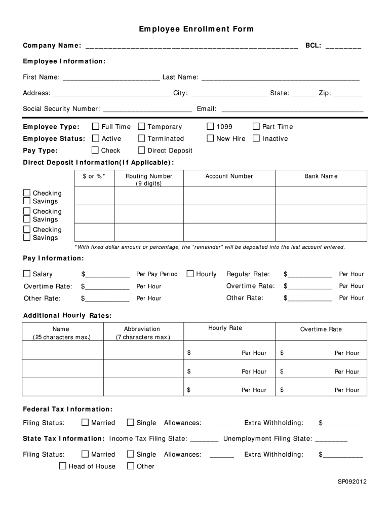 Employee Setup Form Business Online Payroll 2020 2022 Fill And Sign 