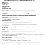 Employer S Registration For Withholding Earned Income Tax Form