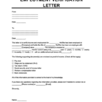 Employment Verification Letter Legal Templates