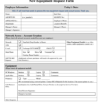 Equipment Request Form Fill Online Printable Fillable Blank