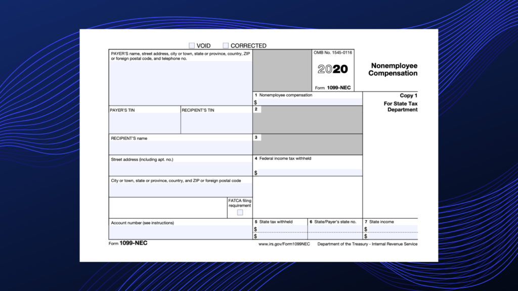 Form 1099 NEC Non Employee Compensation Replaces 1099 MISC For 