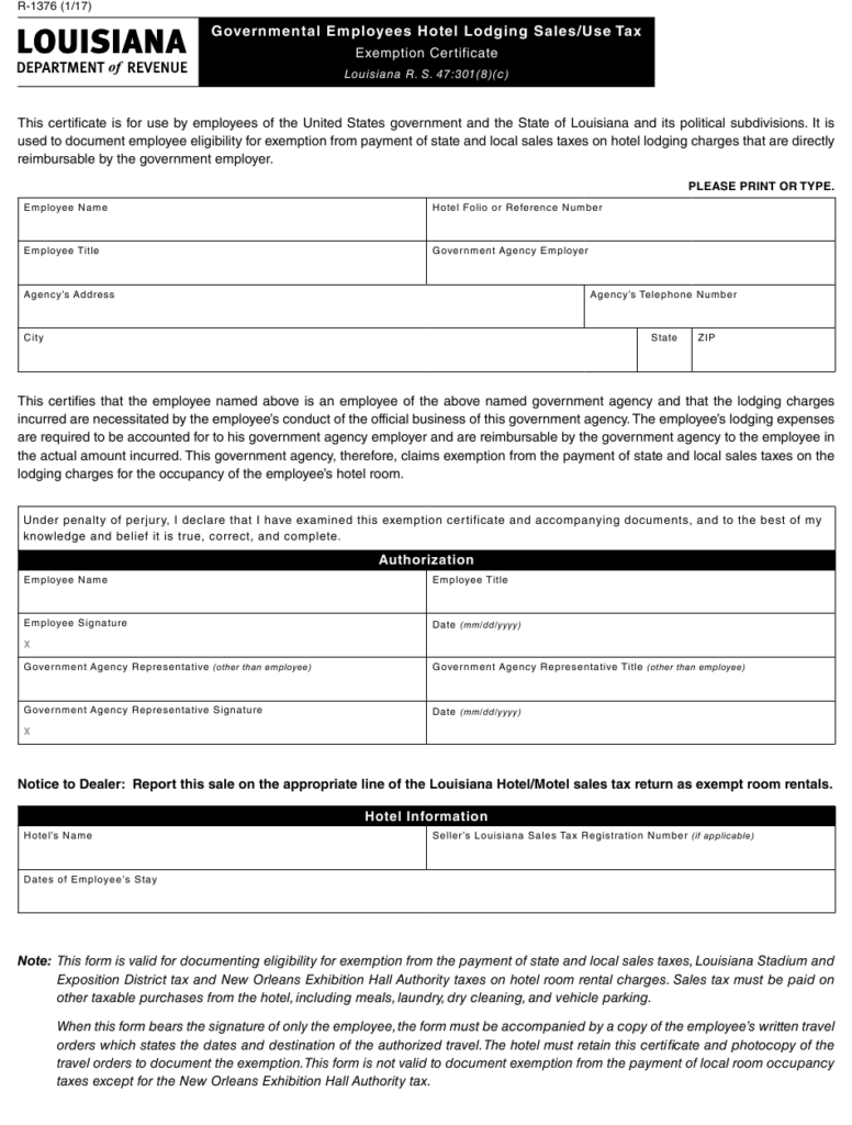 Form R 1376 Download Fillable PDF Or Fill Online Governmental Employees 