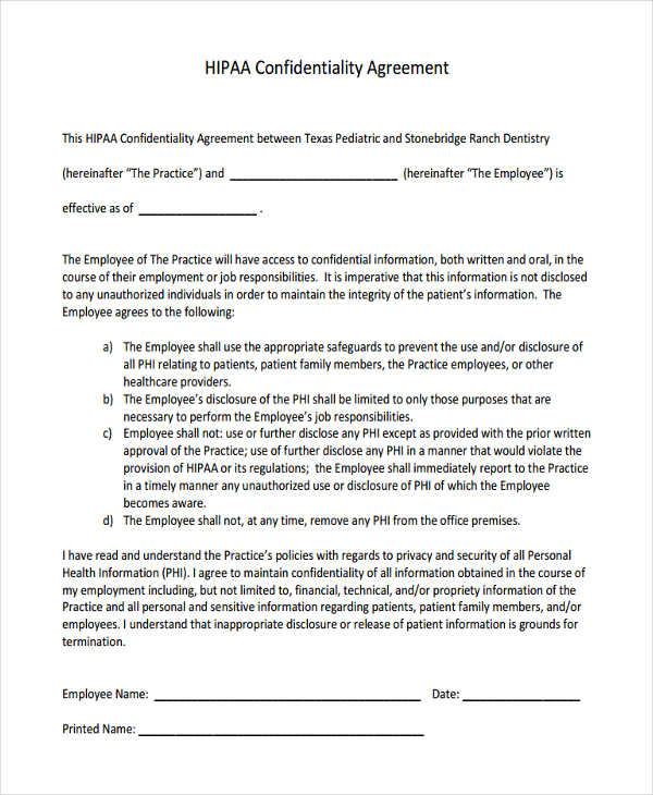 FREE 20 Confidentiality Agreement Forms In PDF MS Word